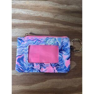 Lilly Pulitzer Keychain Wallet With ID Window & Zipper Closure